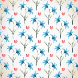 Floral Valentine Day Watercolor